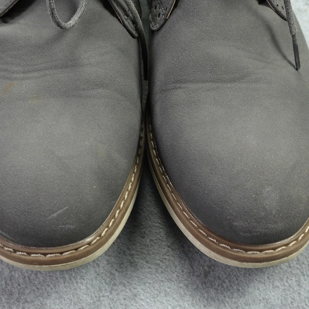 Reserved Footwear Boots Mens 10 Gray Faux Leather Chukka Lace Up‎ Casual Shoes